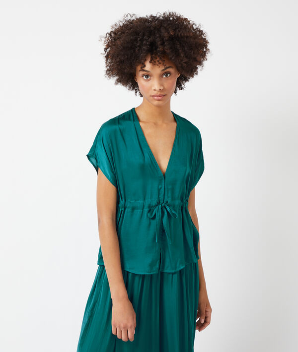Top satiné à nouer Top satiné à nouer;${refinementColor}