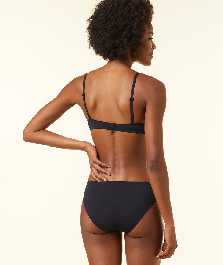 Culotte en microfibre noir.
