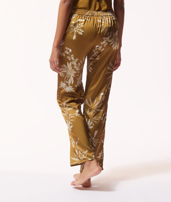 Pantalon satiné imprimé Pantalon satiné imprimé;${refinementColor}
