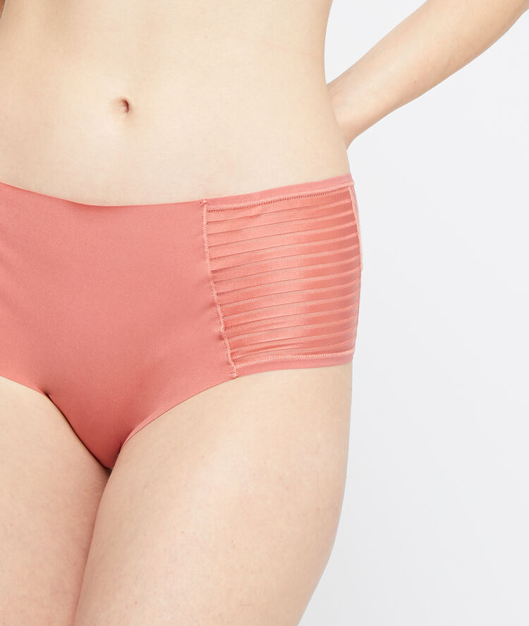 Culotte en microfibre terracotta.