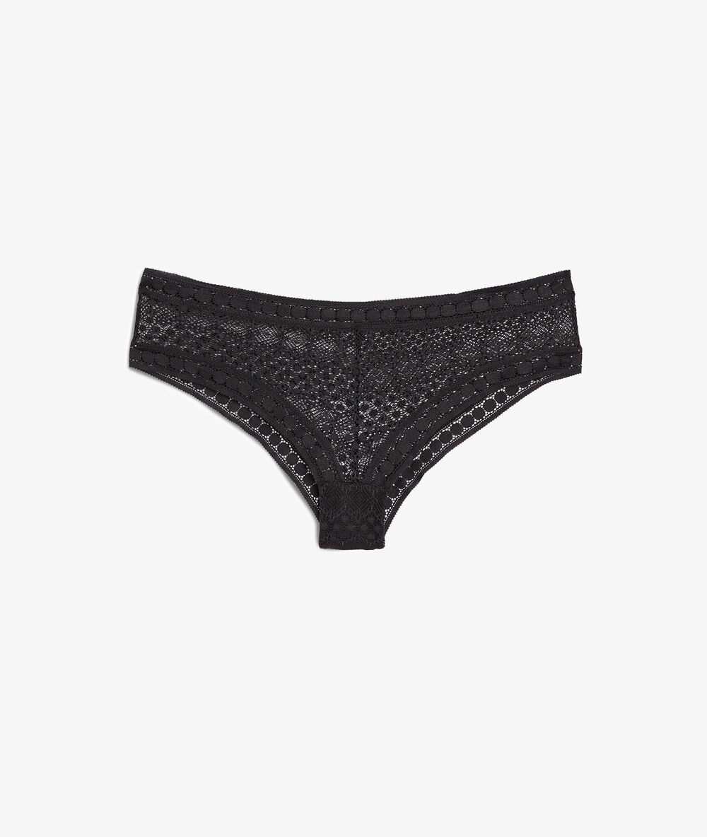 Hipster en dentelle noir.