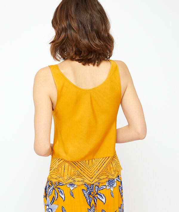 Top bord dentelle Top bord dentelle;${refinementColor}