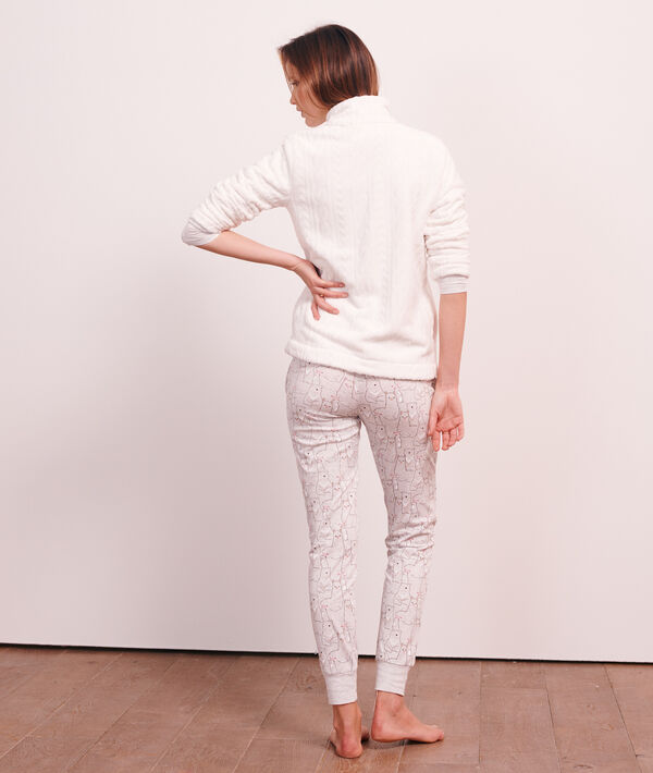 Pyjama 3 pièces imprimé, veste polaire Pyjama 3 pièces imprimé, veste polaire;${refinementColor}