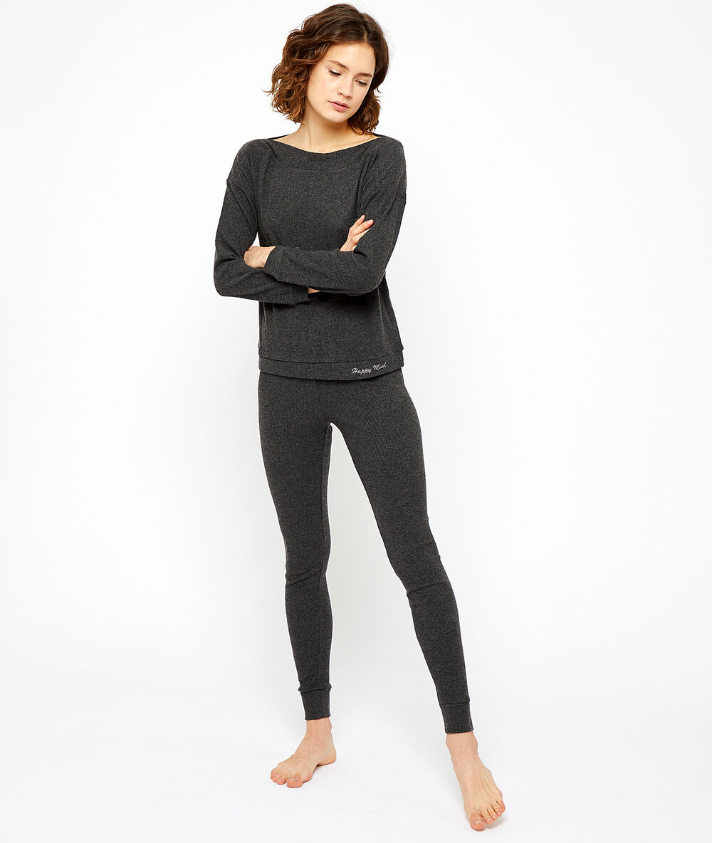 Pantalon loungewear anthracite.