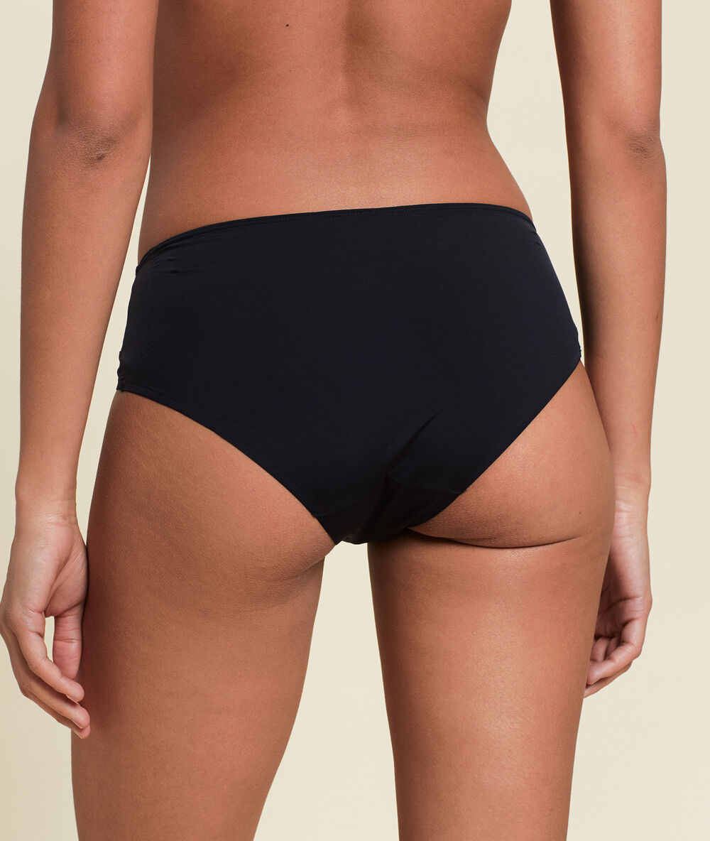 Shorty en microfibre noir.
