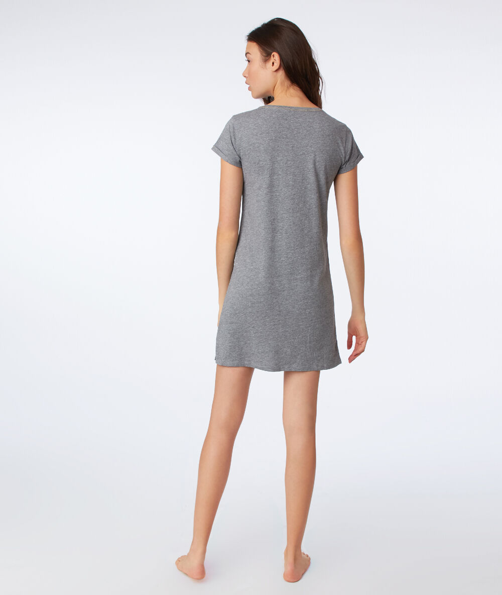 Chemise de nuit "sunshine" anthracite.