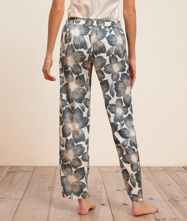 Pantalon satiné imprimé Pantalon satiné imprimé;${refinementColor}