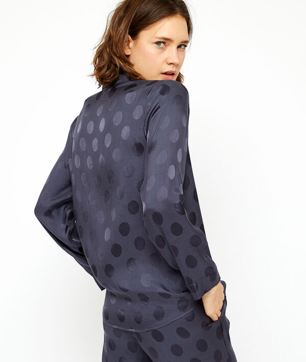 Chemise à pois satinés Chemise à pois satinés;${refinementColor}