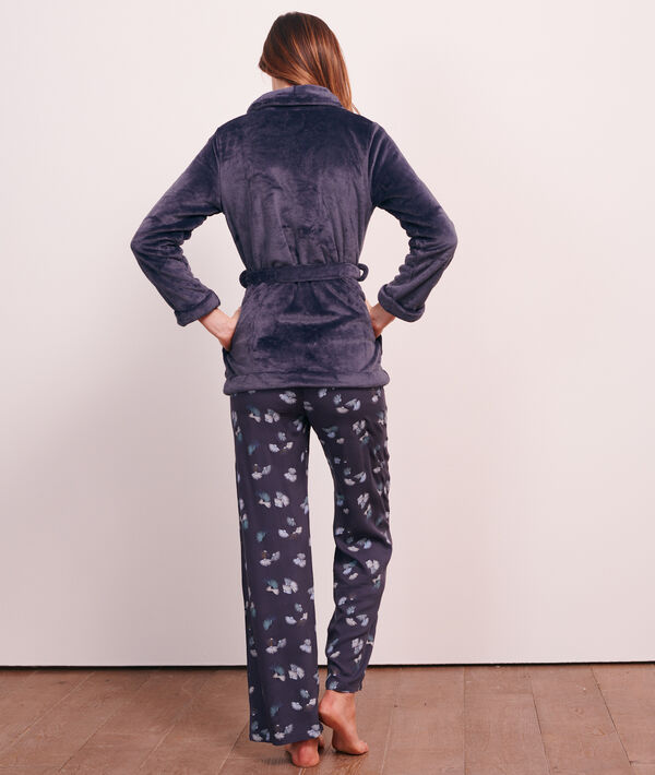 Pyjama 3 pièces imprimé, veste polaire Pyjama 3 pièces imprimé, veste polaire;${refinementColor}