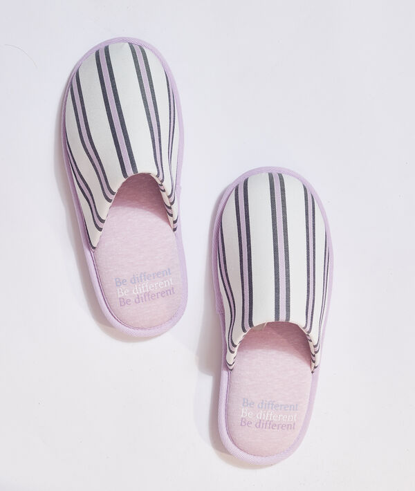 Mules à rayures "Be different" Mules à rayures "Be different";${refinementColor}