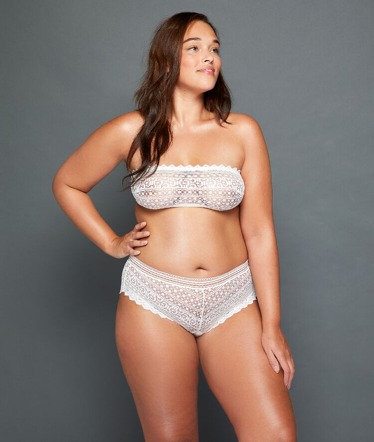 Soutien-gorge bandeau perle.