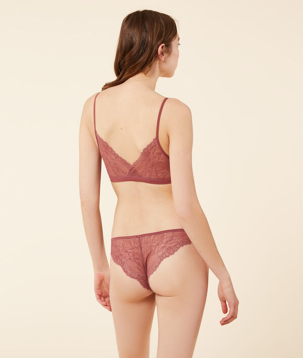 Brassière réversible sans armatures en dentelle extensible et éco-responsable Brassière réversible sans armatures en dentelle extensible et éco-responsable;${refinementColor}