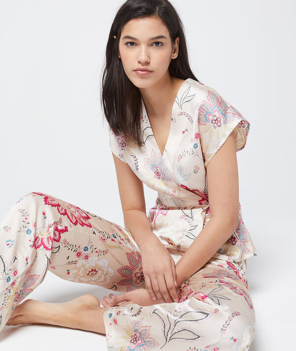 Pantalon satin imprimé Pantalon satin imprimé