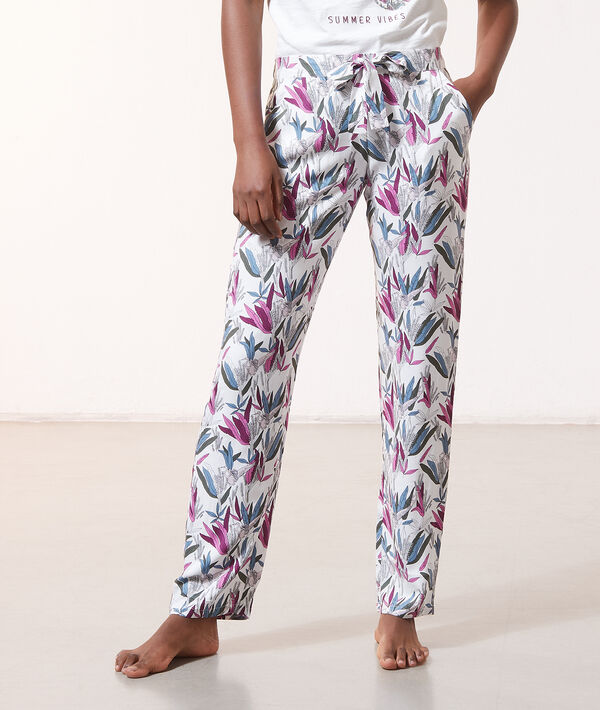 Pantalon de pyjama imprimé fleuri Pantalon de pyjama imprimé fleuri;${refinementColor}