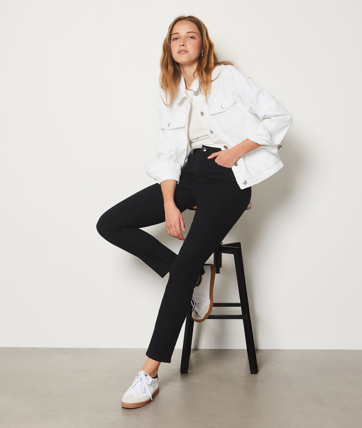 Jean coupe slim - Dlim - 34 - Noir - Femme - Etam