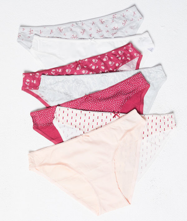 Lot de 7 slips en coton Lot de 7 slips en coton