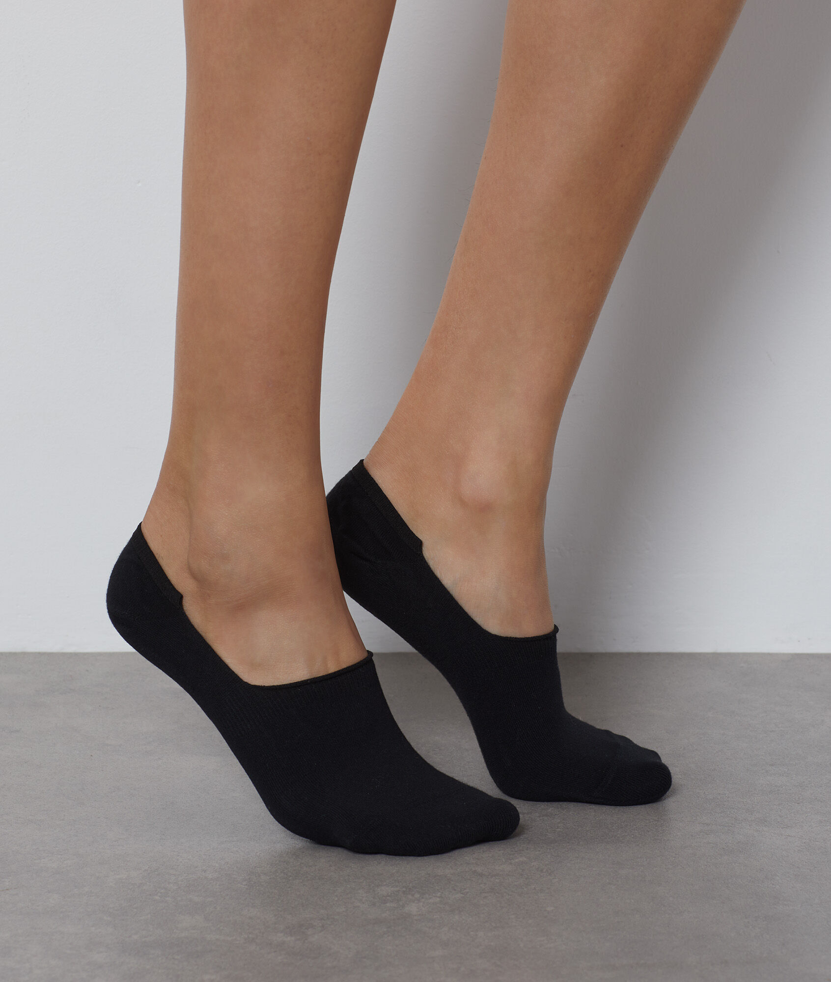 Lot de 2 paires de socquettes essentielles - Invisible - S/M - Noir - Femme - Etam