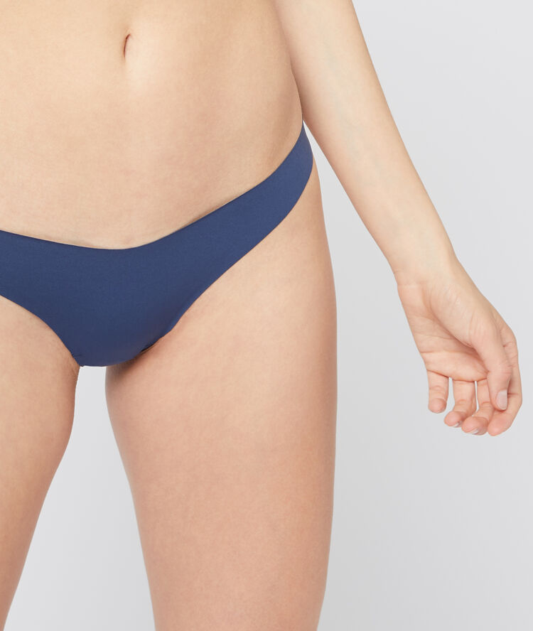 Tanga en microfibre marine.