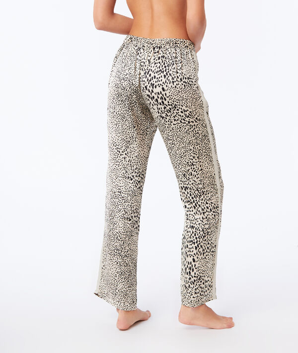Pantalon large imprimé léopard Pantalon large imprimé léopard