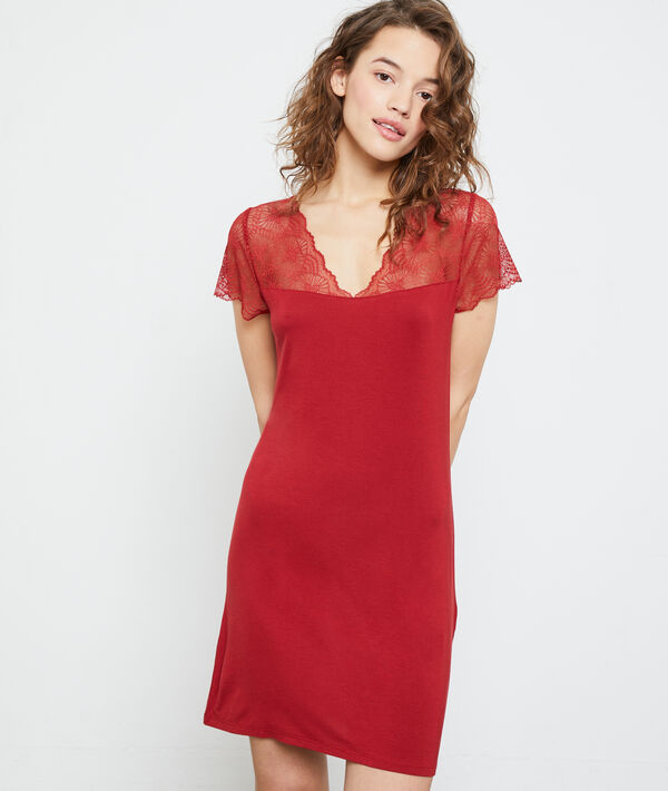 Nuisette avec dentelle Nuisette avec dentelle;${refinementColor}