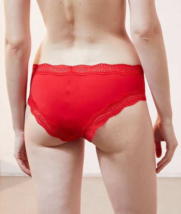 Shorty en microfibre détails dentelle Shorty en microfibre détails dentelle;${refinementColor}