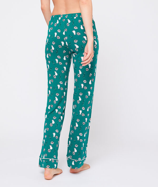 Pantalon imprimé en viscose éco-responsable Pantalon imprimé en viscose éco-responsable