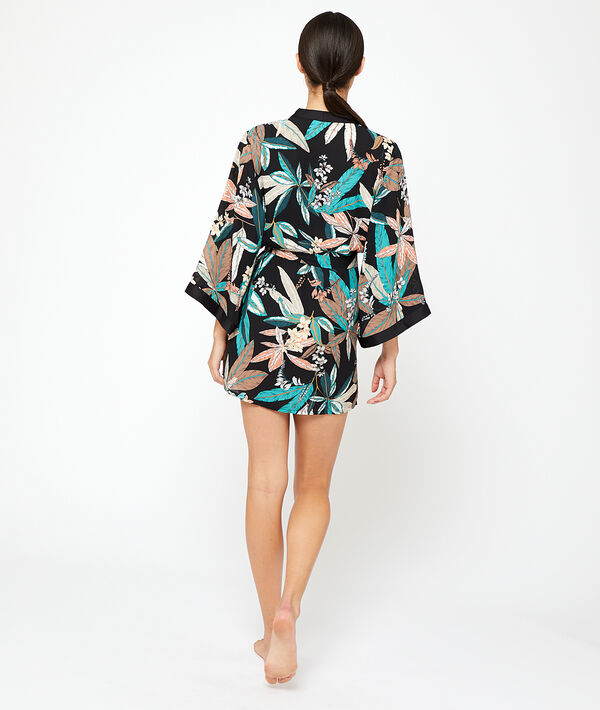 Kimono imprimé feuillage Kimono imprimé feuillage;${refinementColor}