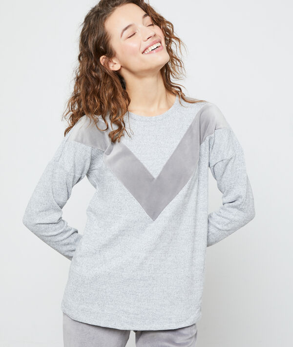 Sweat graphique gris.