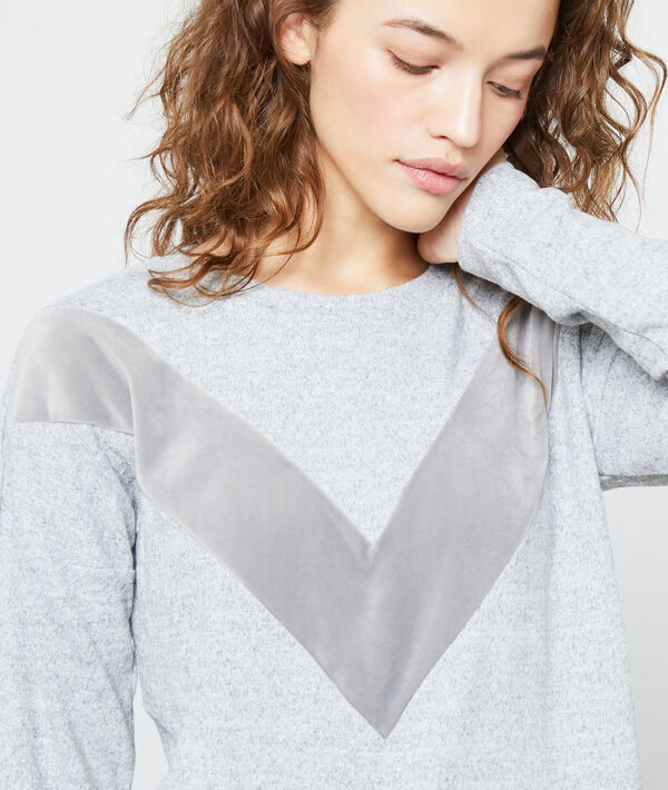 Sweat graphique gris.