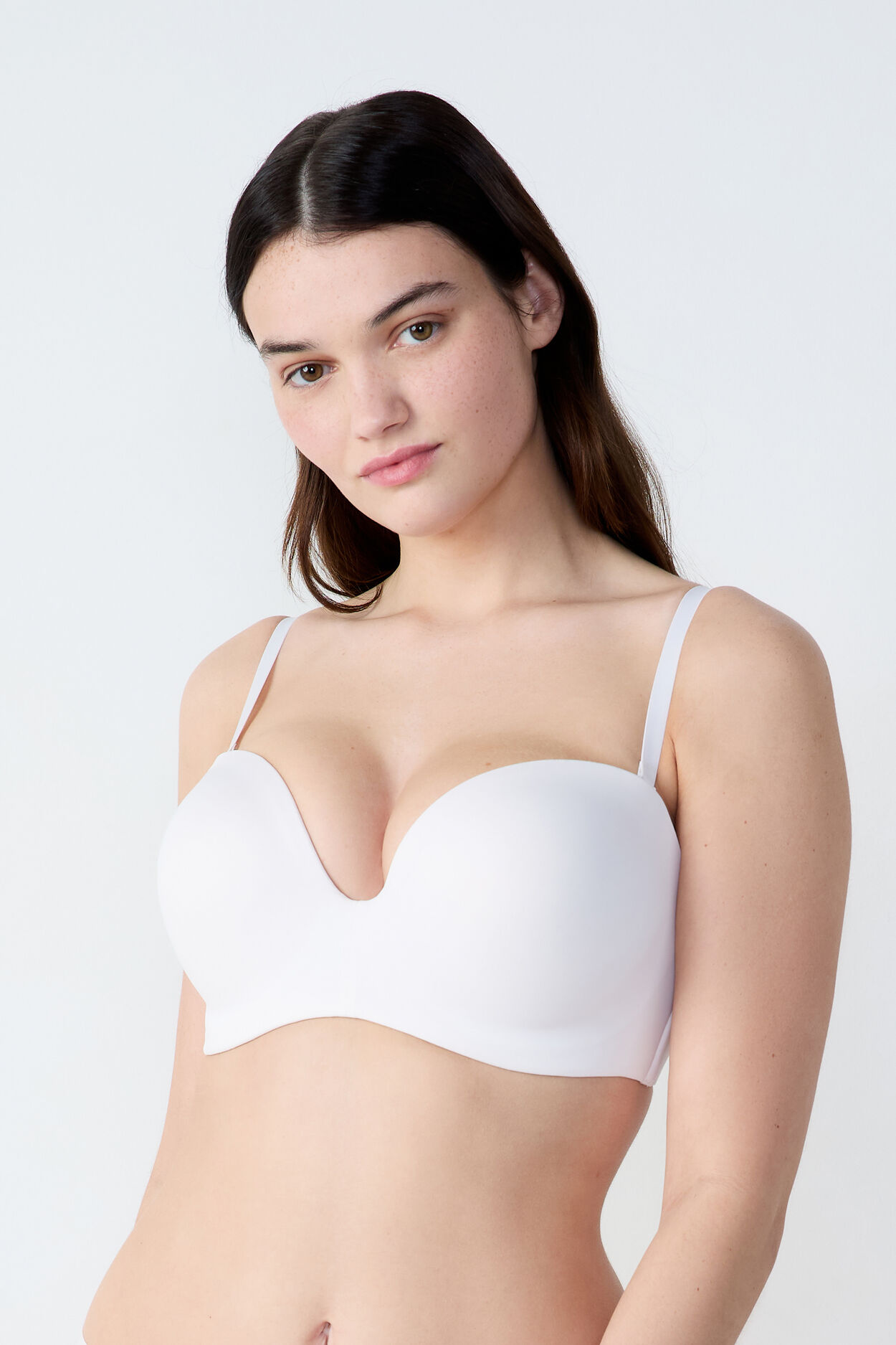 Bandeau microfibre bretelles amovibles, bonnet d - Pure Fit - 100D - Blanc - Femme - Etam