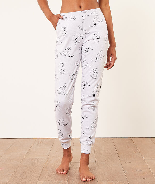 Pantalon de pyjama imprimé chats Pantalon de pyjama imprimé chats;${refinementColor}