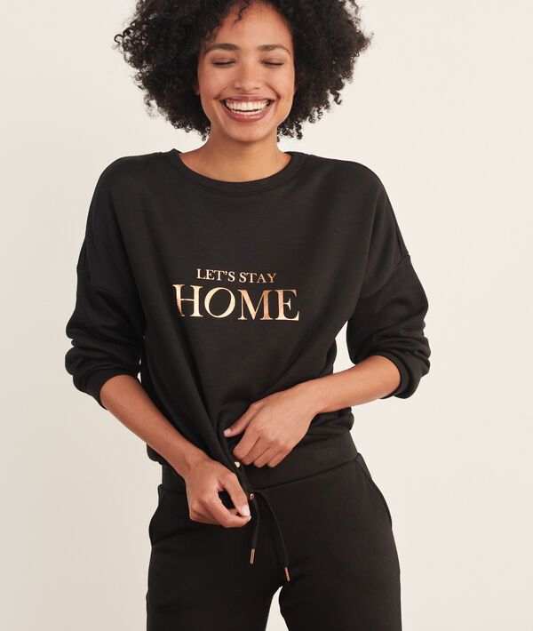 Top manches longues "Let's stay home" Top manches longues "Let's stay home";${refinementColor}