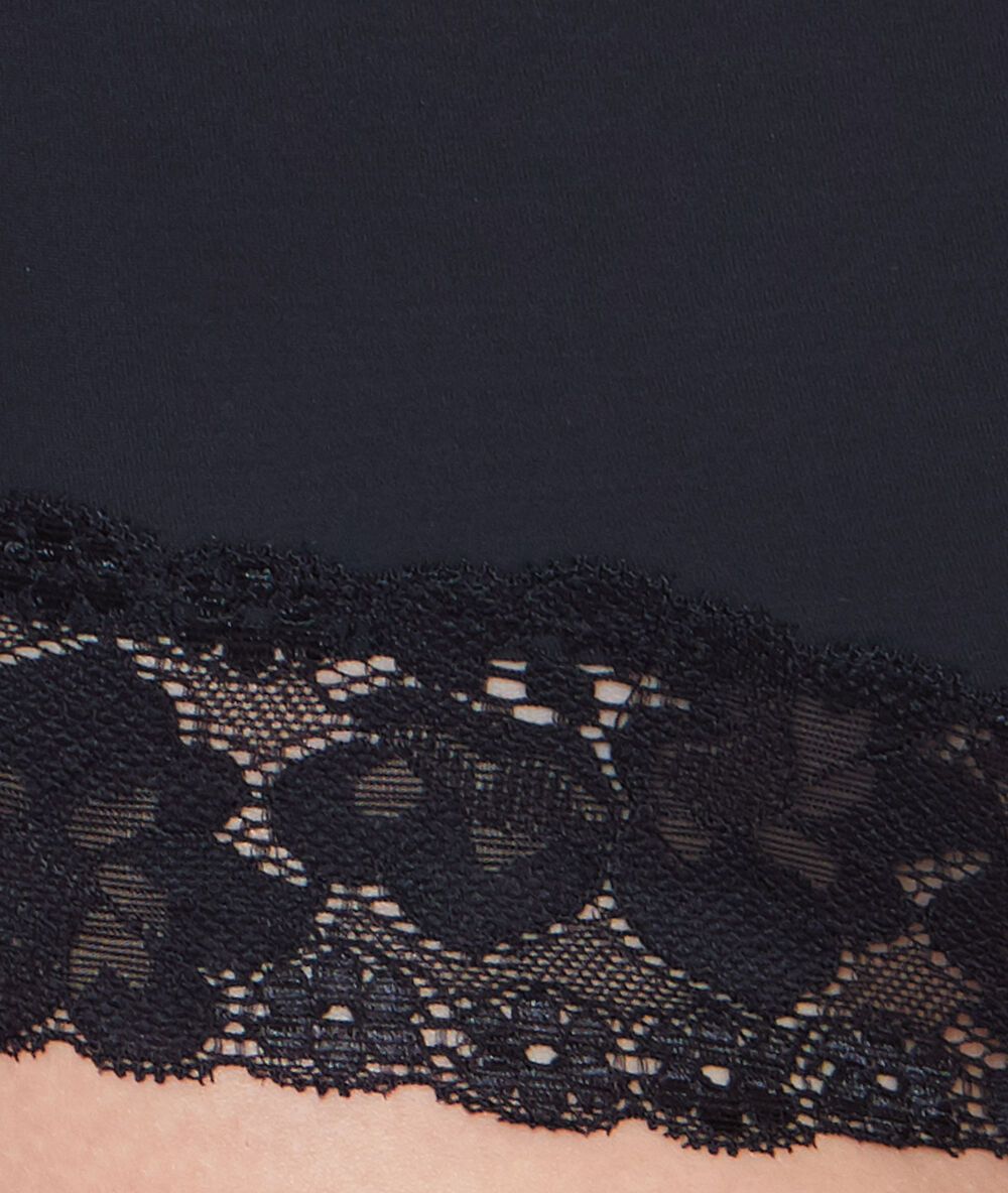 Culotte sculptante taille haute - niveau 1 : silhouette sculptée noir.