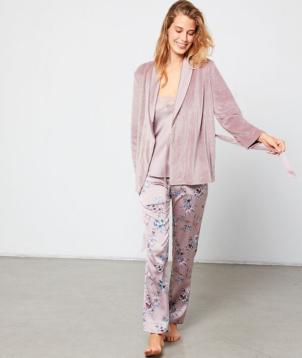 Pyjama 3 pièces satiné Pyjama 3 pièces satiné
