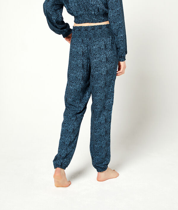 Pantalon smocké imprimé Pantalon smocké imprimé;${refinementColor}