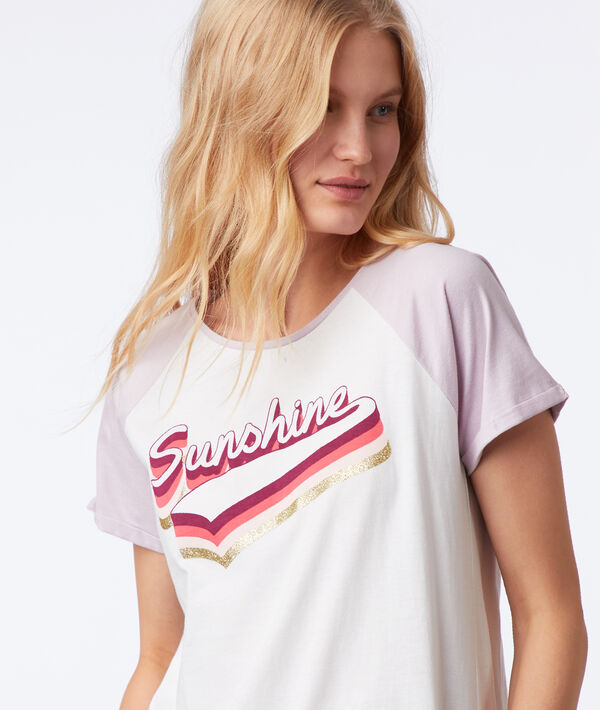 T-shirt "sunshine" ecru.