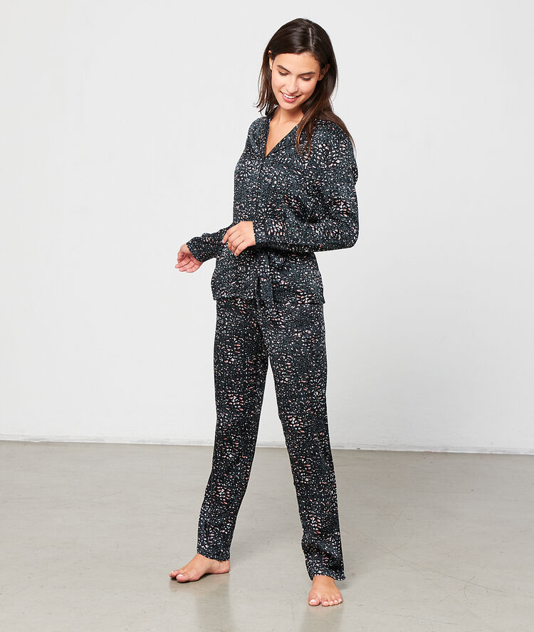 Pantalon imprimé kaki.