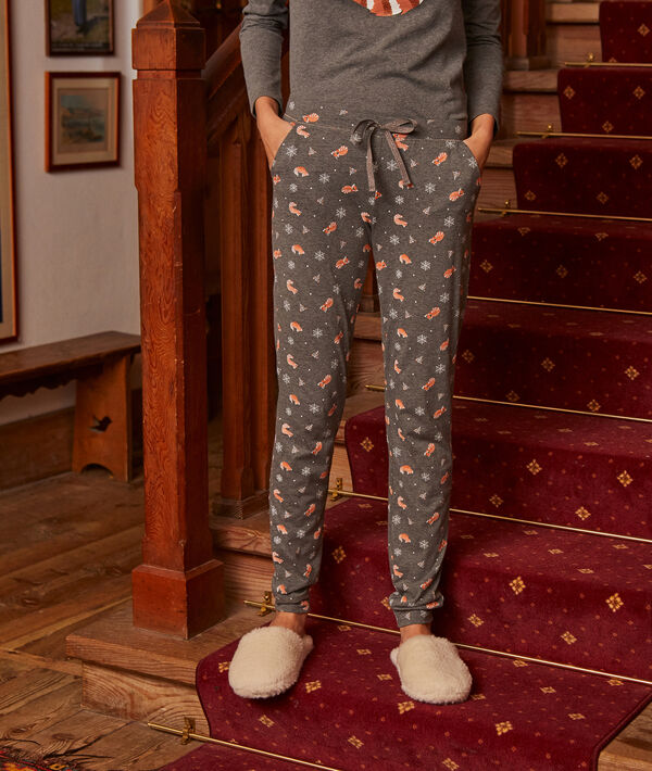 Pantalon imprimé panda roux Pantalon imprimé panda roux