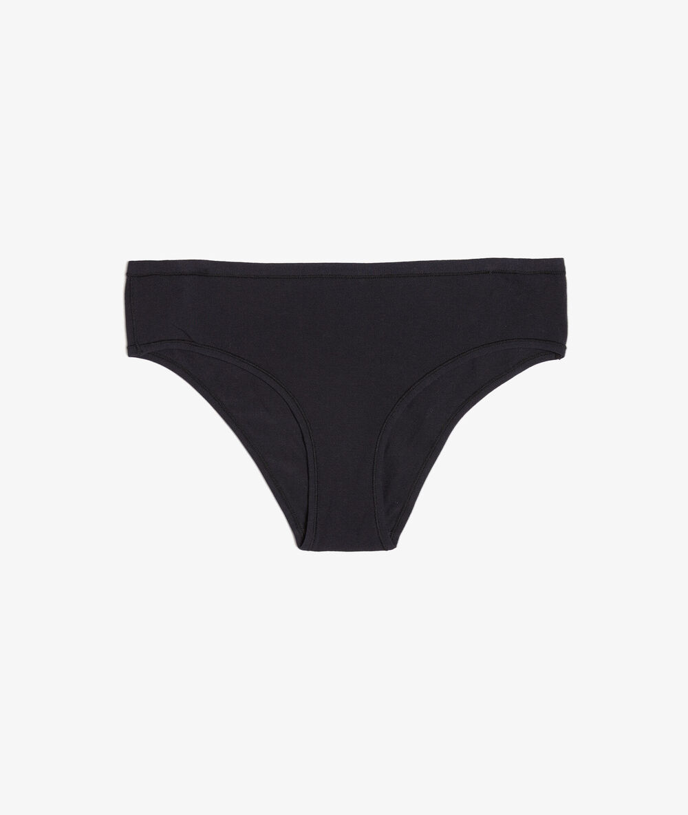 Hipster en coton bio extensible noir.