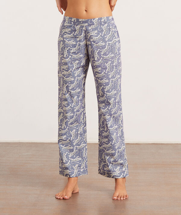 Pantalon de pyjama imprimé tigres Pantalon de pyjama imprimé tigres;${refinementColor}