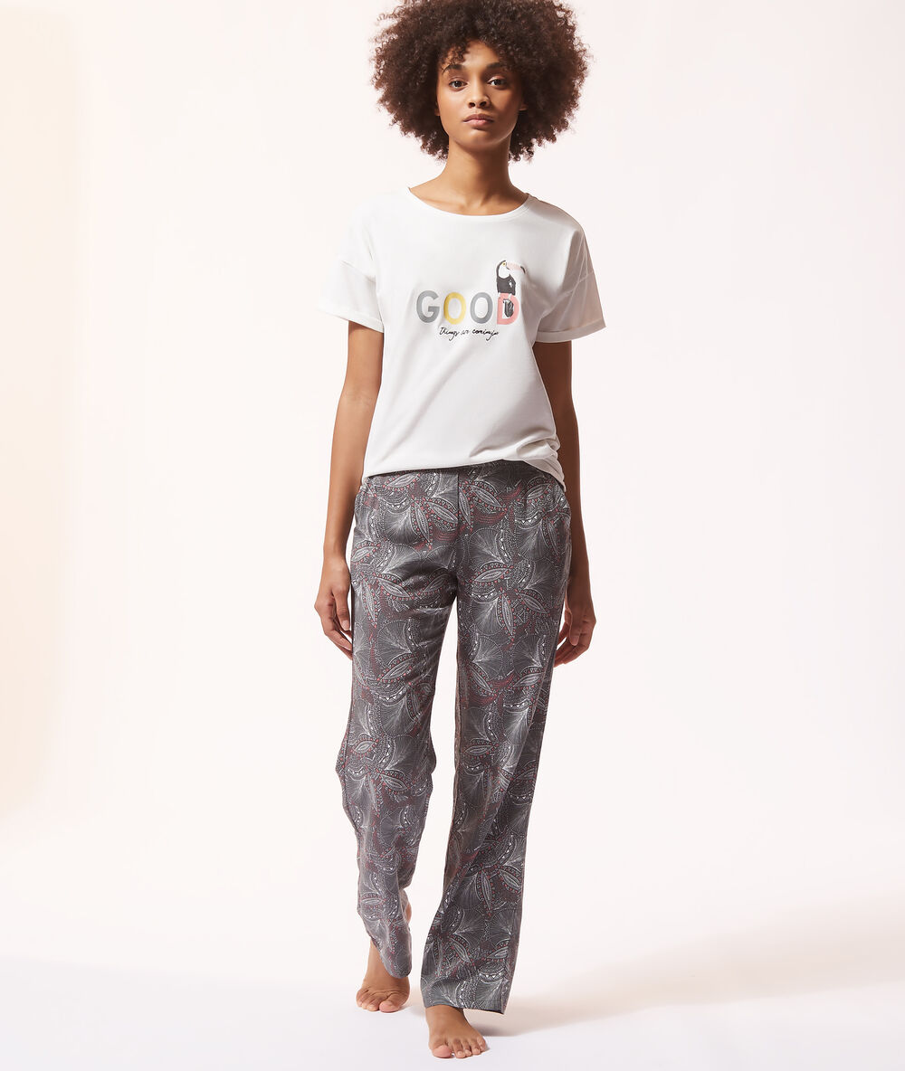 T-shirt "good" ecru.