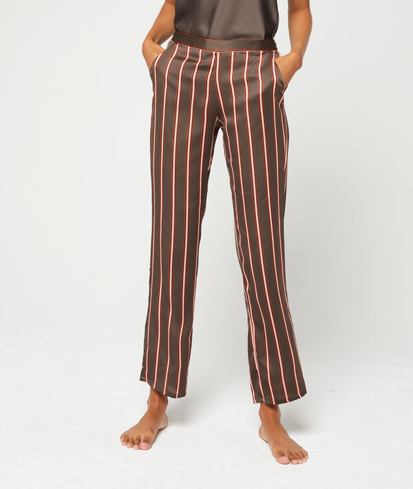 Pantalon satiné à rayures Pantalon satiné à rayures