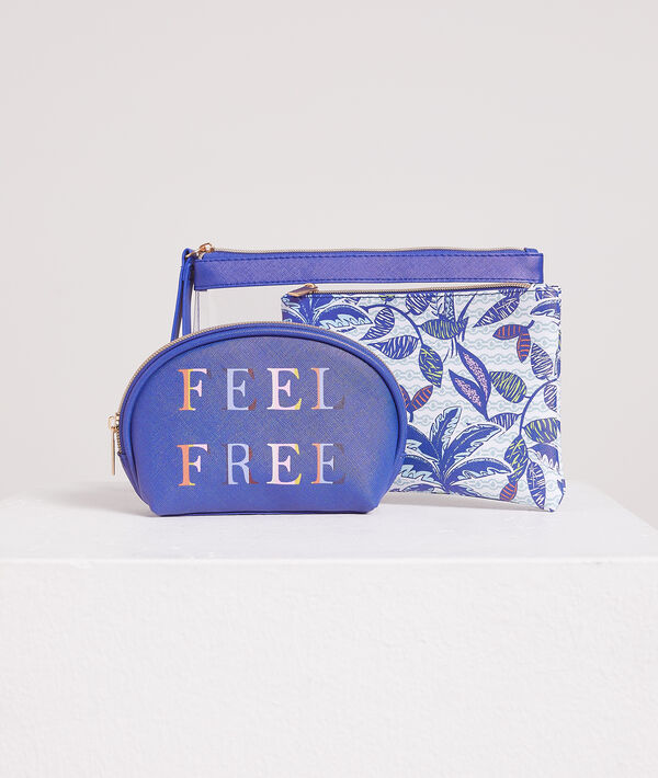 Lot de 3 Trousses "Feel free" Lot de 3 Trousses "Feel free";${refinementColor}