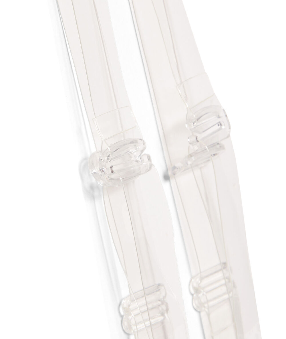 Bretelles amovibles transparentes pour bonnet d transparent.