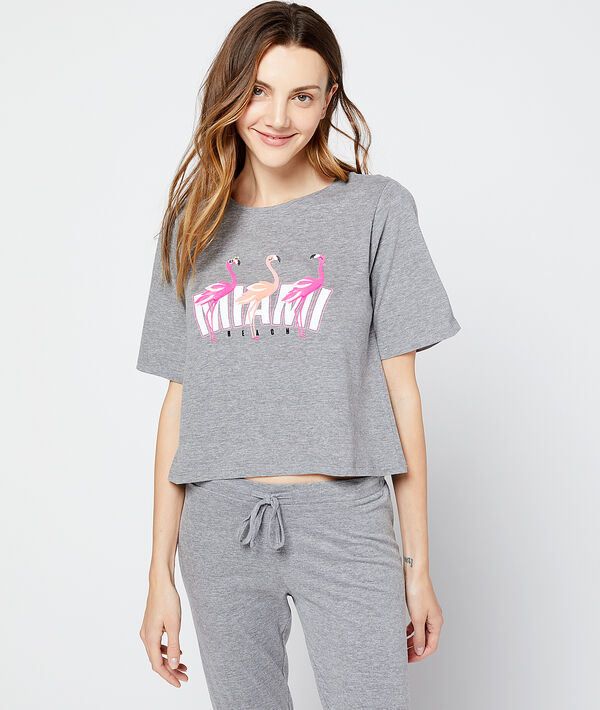 T-shirt court "Miami Beach" T-shirt court "Miami Beach"