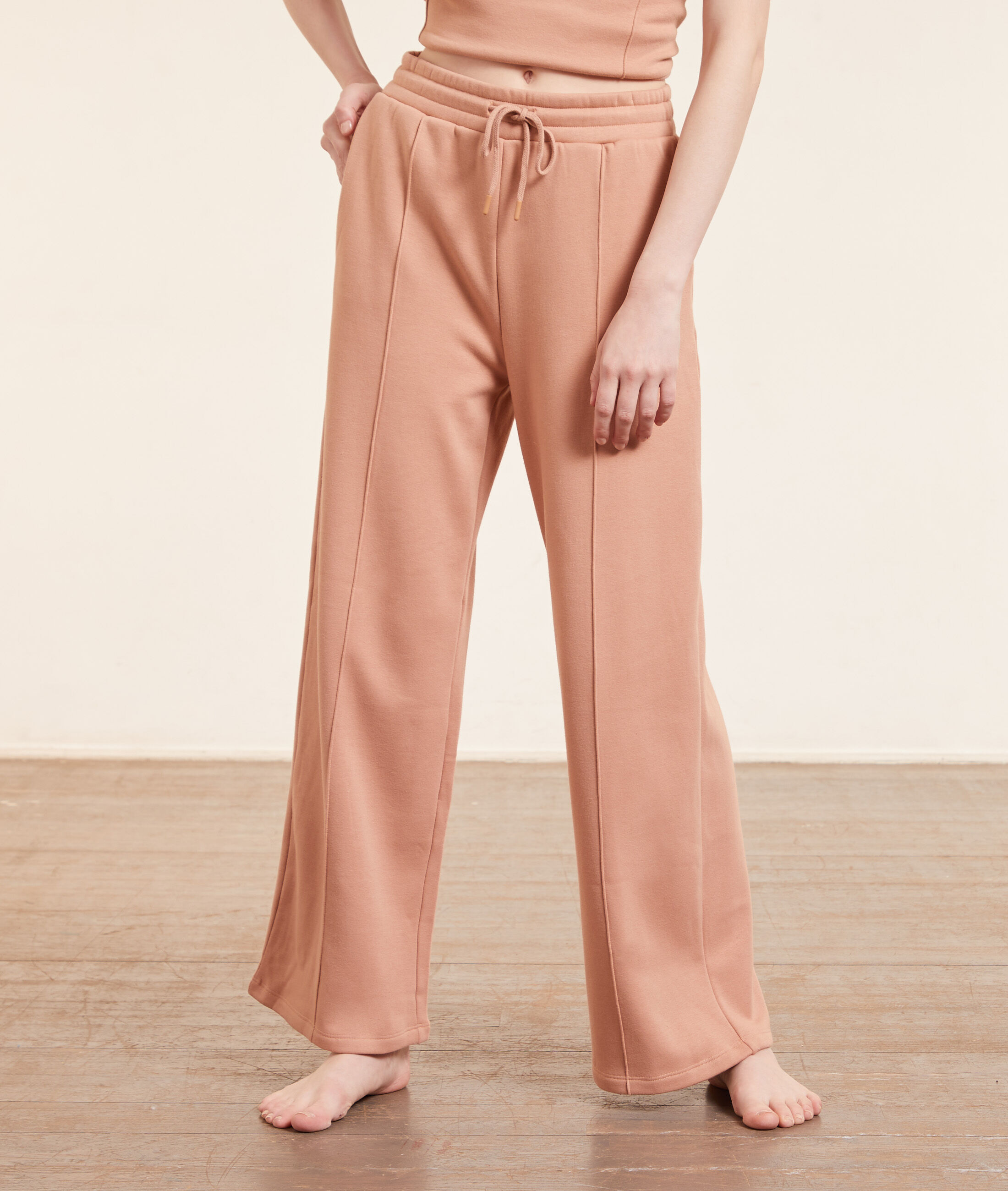 Pantalon de pyjama large - Carmela - XS - Marron - Femme - Etam