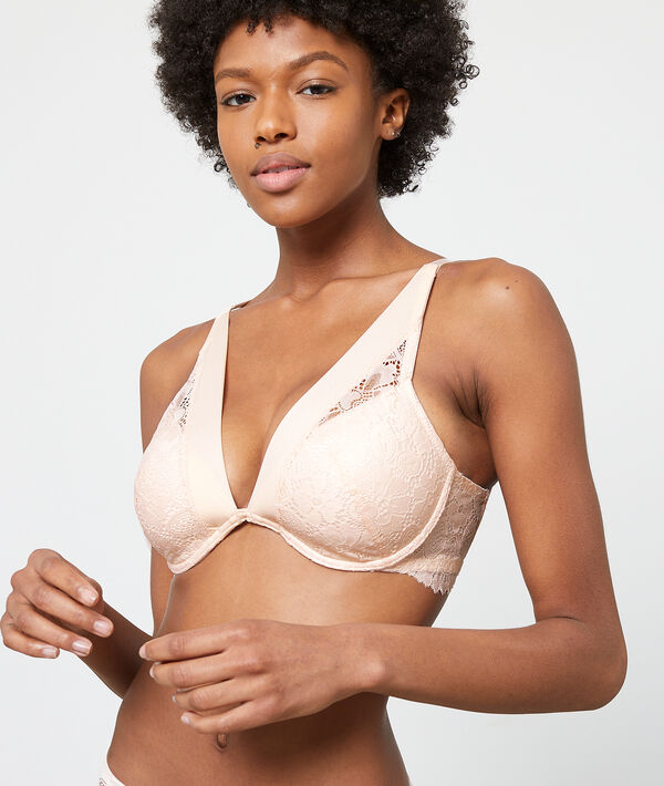 Soutien-gorge N°6 - Triangle col V en microfibre Soutien-gorge N°6 - Triangle col V en microfibre