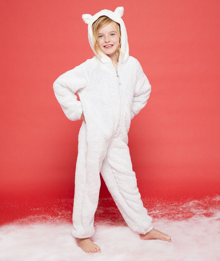 Combinaison enfant nounours ecru.