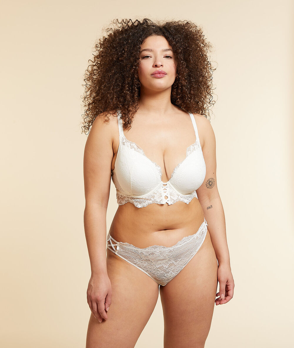 Soutien-gorge n°5 - coques fines ecru.