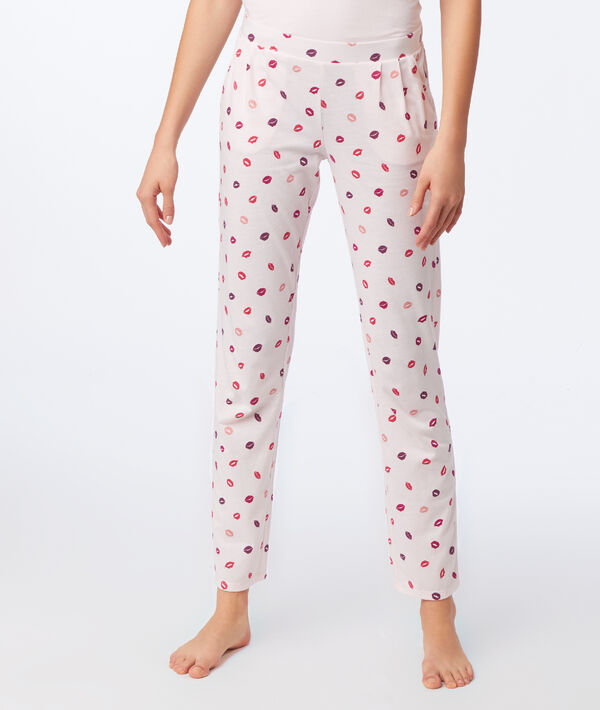 Pantalon à motifs bisous Pantalon à motifs bisous